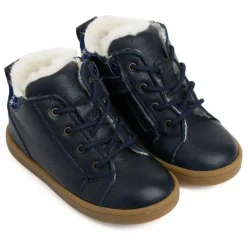 Lazare Chaussures Premiers Pas Fourrées Auguste | Bleu marine