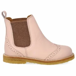 Angulus Chelsea Boots Brogue | Rose New