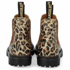 Clearance Angulus Chelsea Boots Logo Straps | Taupe