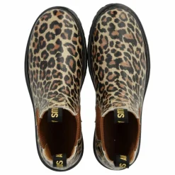 Clearance Angulus Chelsea Boots Logo Straps | Taupe