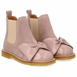 Clearance Angulus Chelsea Boots Nœud | Rose pâle