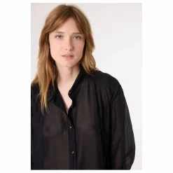 Discount Sacrécoeur Chemise Ali Coton Bio et Soie | Noir