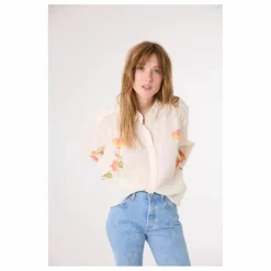 Discount Sacrécoeur Chemise Ali Garden Brodée | Ecru