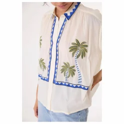 Sacrécoeur Chemise Ali Jungle Brodée | Ecru