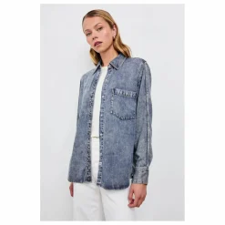 Rails Chemise Atticus | Mid Blue Clearance