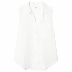 Hot Xirena Chemise Brooks Popeline de Coton | Blanc