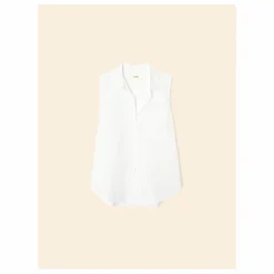 Hot Xirena Chemise Brooks Popeline de Coton | Blanc