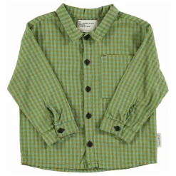 Piupiuchick Chemise Carreaux Coton Bio | Vert Hot