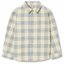 garbo&friends Chemise Carreaux Mini | Ecru Clearance