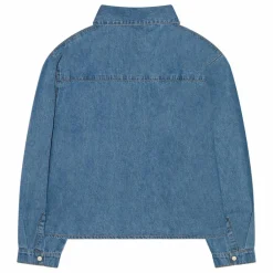 Sale Hundred Pieces Chemise Courte Brodée Clara | Bleu jean