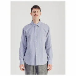 Homme Parages Chemise Daily Rayée Popeline de Coton |