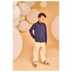 Online AO76 Chemise Dan Pique Coton Bio | Bleu marine