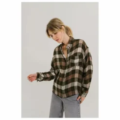 Sacrécoeur Chemise Elisa Crosby Carreaux | Vert Clearance