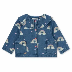 Konges Sløjd Chemise en Jean Magot Arc en Ciel Coton Bio | Bleu Hot