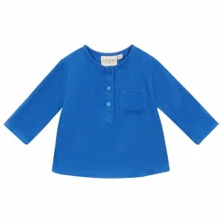 Online Arsène et Les Pipelettes Chemise Faustus Double Gaze de Coton | Cobalt