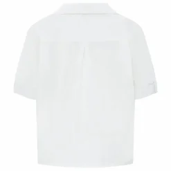 Femme SMALLABLE BASICS Chemise Femme à Manches Courtes en Popeline Organique |