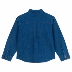 Petit Bateau Chemise Jean Logo Coton Bio | Bleu jean Outlet