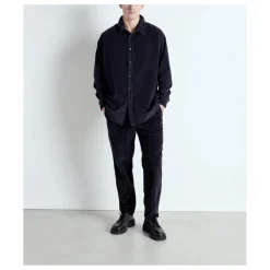 American Vintage Chemise Padow Velours | Carbone