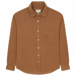 Best Hartford Chemise Paul Pat Fin Velours Côtelé | Brun