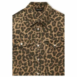 Online Anine Bing Chemise Paxton Léopard | Marron