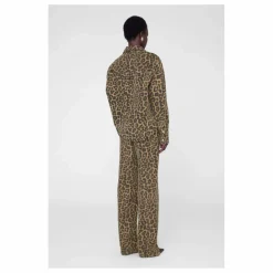 Online Anine Bing Chemise Paxton Léopard | Marron