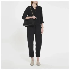 Hot Xirena Chemise Scout Gaze de Coton | Noir