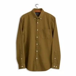 Clearance Portuguese Flannel Chemise Seersucker Atlantico | Olive