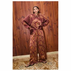 New Alémais Chemise Seraphina Soie | Bordeaux