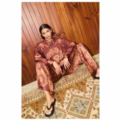 New Alémais Chemise Seraphina Soie | Bordeaux