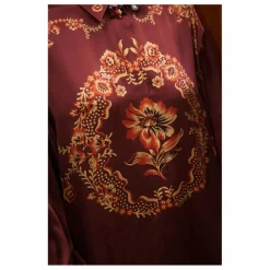 New Alémais Chemise Seraphina Soie | Bordeaux