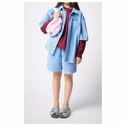 Outlet American Vintage Chemise Velours Côtelé Padow | Bleu