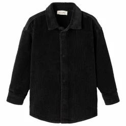 American Vintage Chemise Velours Côtelé Padow Coton Bio | Noir Outlet