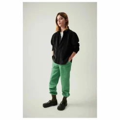 American Vintage Chemise Velours Côtelé Padow Coton Bio | Noir Outlet