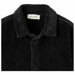 American Vintage Chemise Velours Côtelé Padow Coton Bio | Noir Outlet
