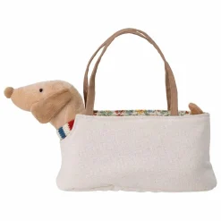 Bloomingville Mini Doudous, Peluches|Doudous Et Peluches|Chien Hilena et son panier