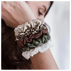 Femme Emily's Pillow Accessoires Cheveux|Chouchous en soie - Lot de 5 |