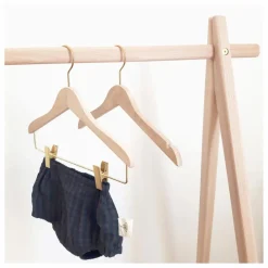 Charlie Crane Cintre enfant Homi - Set de 5 Naturel Discount