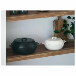 Kinto Cocotte en émail Kakomi | Charbon