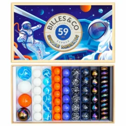 Billes & Co Jeux D'Extérieur|Coffret 59 billes Space Mission