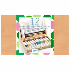 Djeco Coffret d'artiste - 12 gouaches