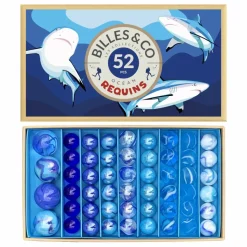 Billes & Co Jeux D'Extérieur|Coffret de 52 billes Requins