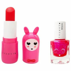 Enfant/Femme Inuwet Coffret duo baume à lèvres et vernis à l'eau Rose