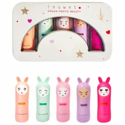 Discount Inuwet Coffret Metal Rainbow Delux Baumes à lèvres - Set de 5 Non teinté