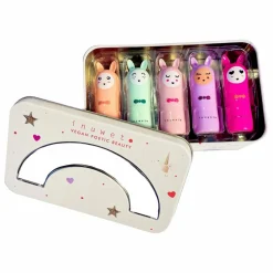 Discount Inuwet Coffret Metal Rainbow Delux Baumes à lèvres - Set de 5 Non teinté