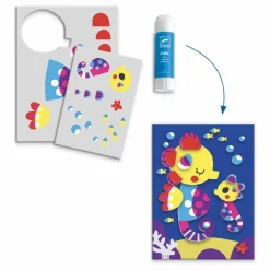 Discount Djeco Coffret multi-activités La mer et ses plaisirs Multicolore