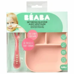 New Béaba Coffret repas en silicone | Rose