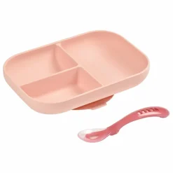 New Béaba Coffret repas en silicone | Rose
