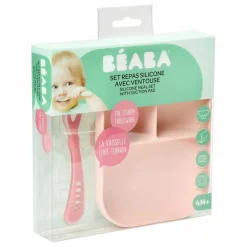 New Béaba Coffret repas en silicone | Rose