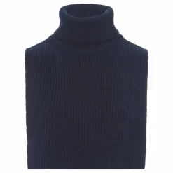 Forte Forte Col Laine Vierge | Bleu nuit