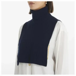 Forte Forte Col Laine Vierge | Bleu nuit